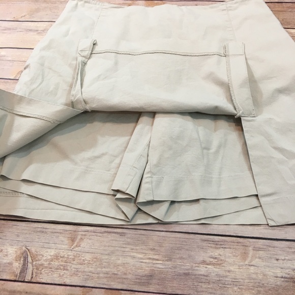 SOLD 10 Adidas High Rise Skort Khaki Stretch Skirt - Picture 5 of 8